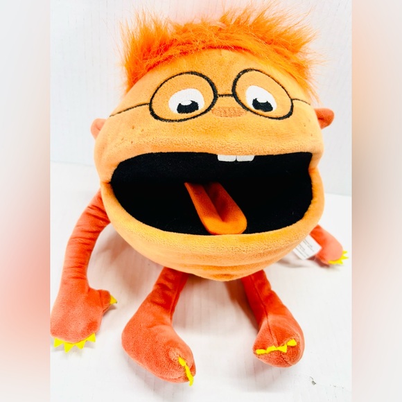 Orange Monsters Hand Storytelling Puppet Of The Puppet Company With Squeaker! - Picture 6 of 7